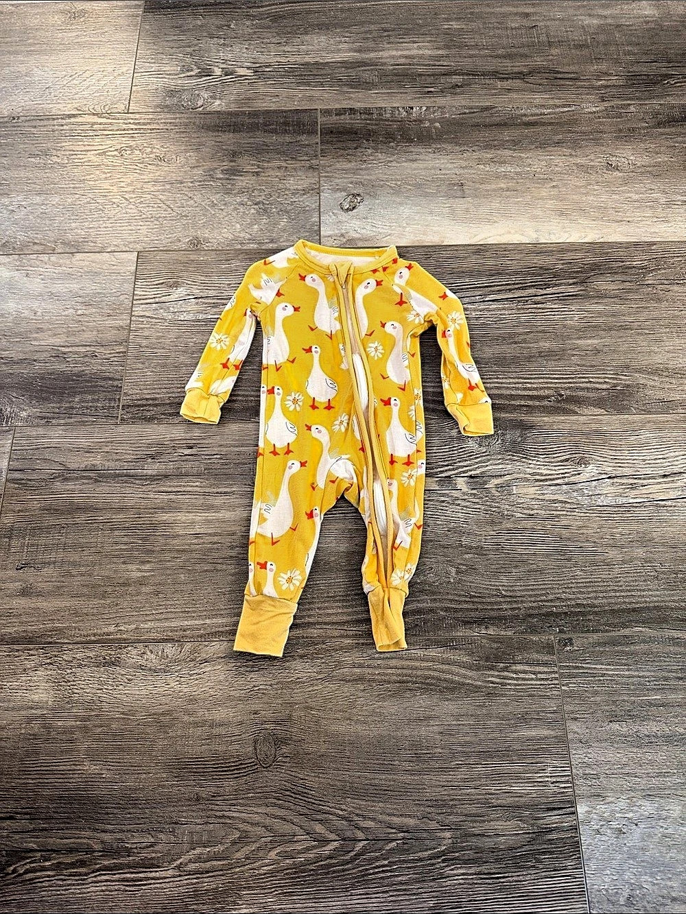 Baby Yellow Animal Footie Size 1-3M Like New
